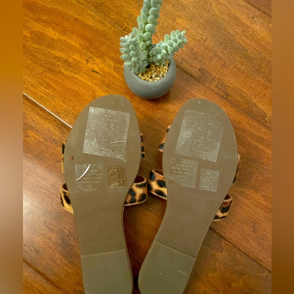 J. Crew Cheetah Print Calfhair Sandals - Picture 5 of 5
